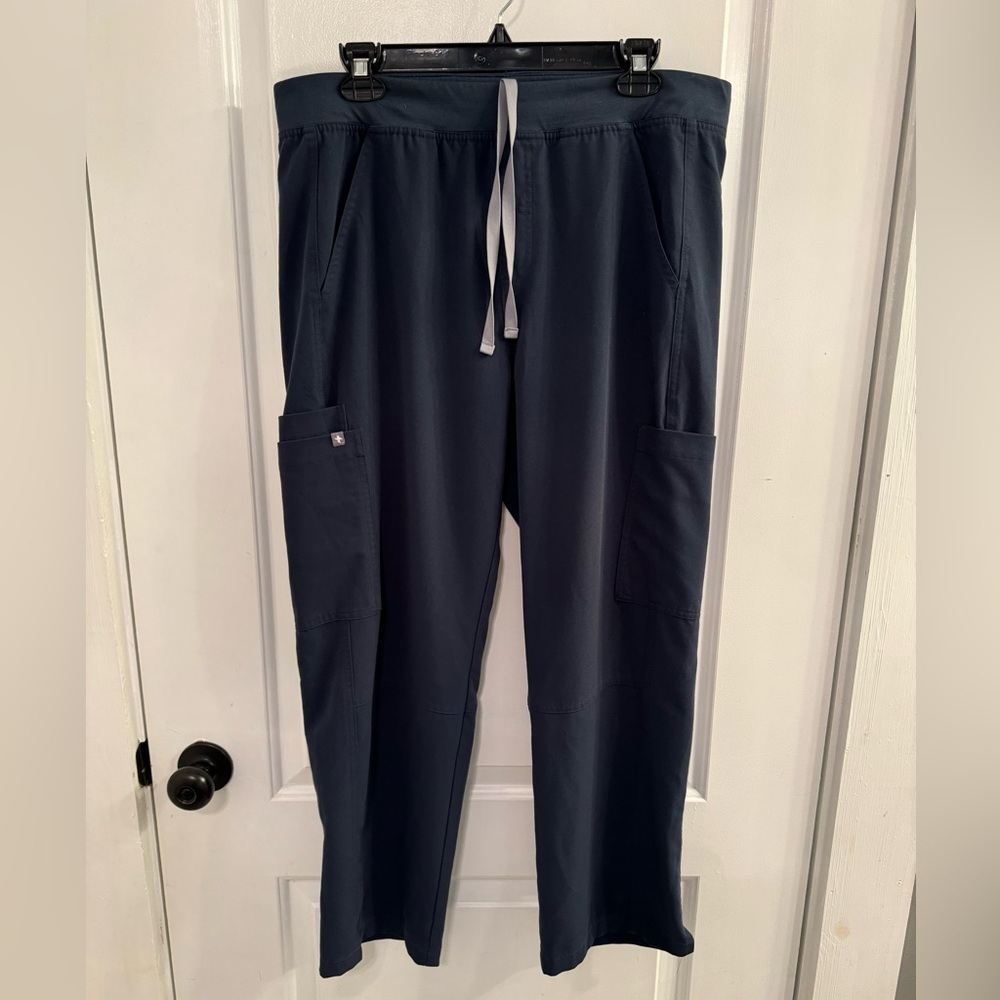 Figs Axim Cargo Scrub Pants Dark Harbor Large